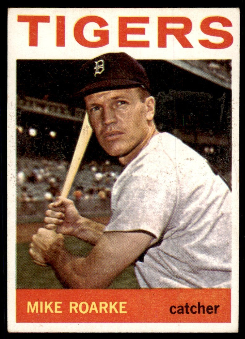 1964 Topps Baseball Card Mike Roarke Detroit Tigers #292