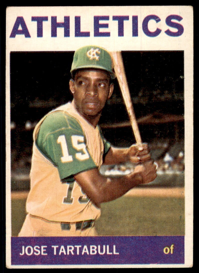 1964 Topps Baseball Card Jose Tartabull Kansas City Athletics #276