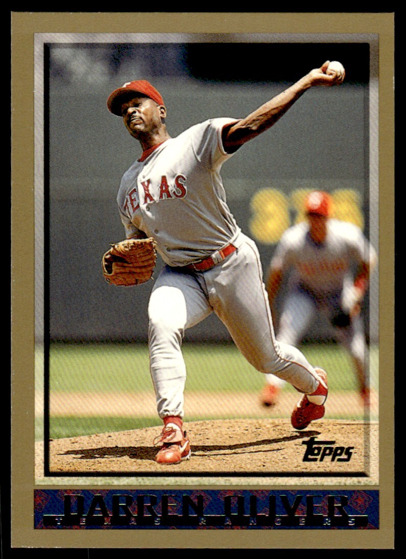 1998 Topps Baseball Card Darren Oliver Texas Rangers #418
