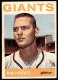 1964 Topps Baseball Card Bob Hendley A San Francisco Giants #189