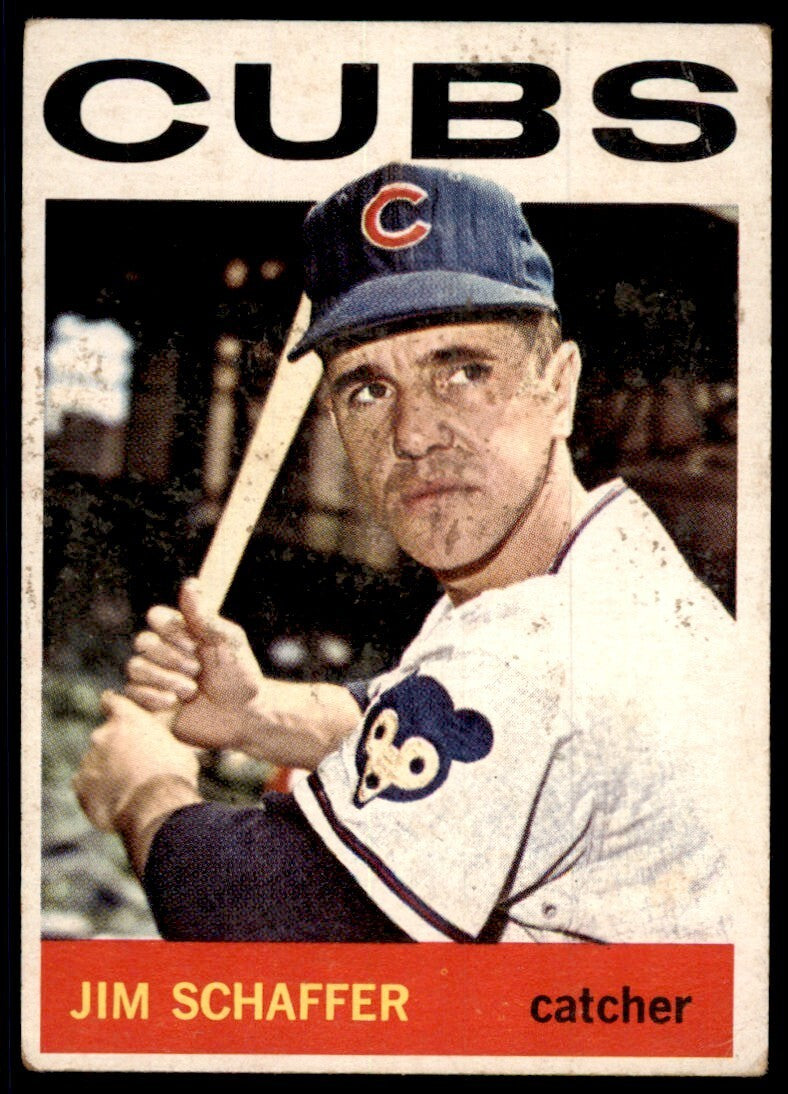 1964 Topps Baseball Card Jim Schaffer A Chicago Cubs #359