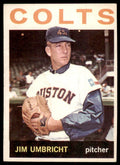 1964 Topps Jim Umbricht Baseball Card Houston Colt .45s #389