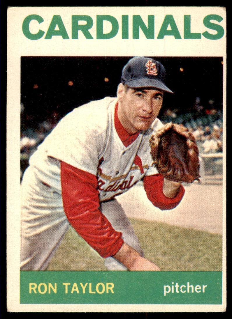 1964 Topps Ron Taylor Baseball Card St. Louis Cardinals #183 C