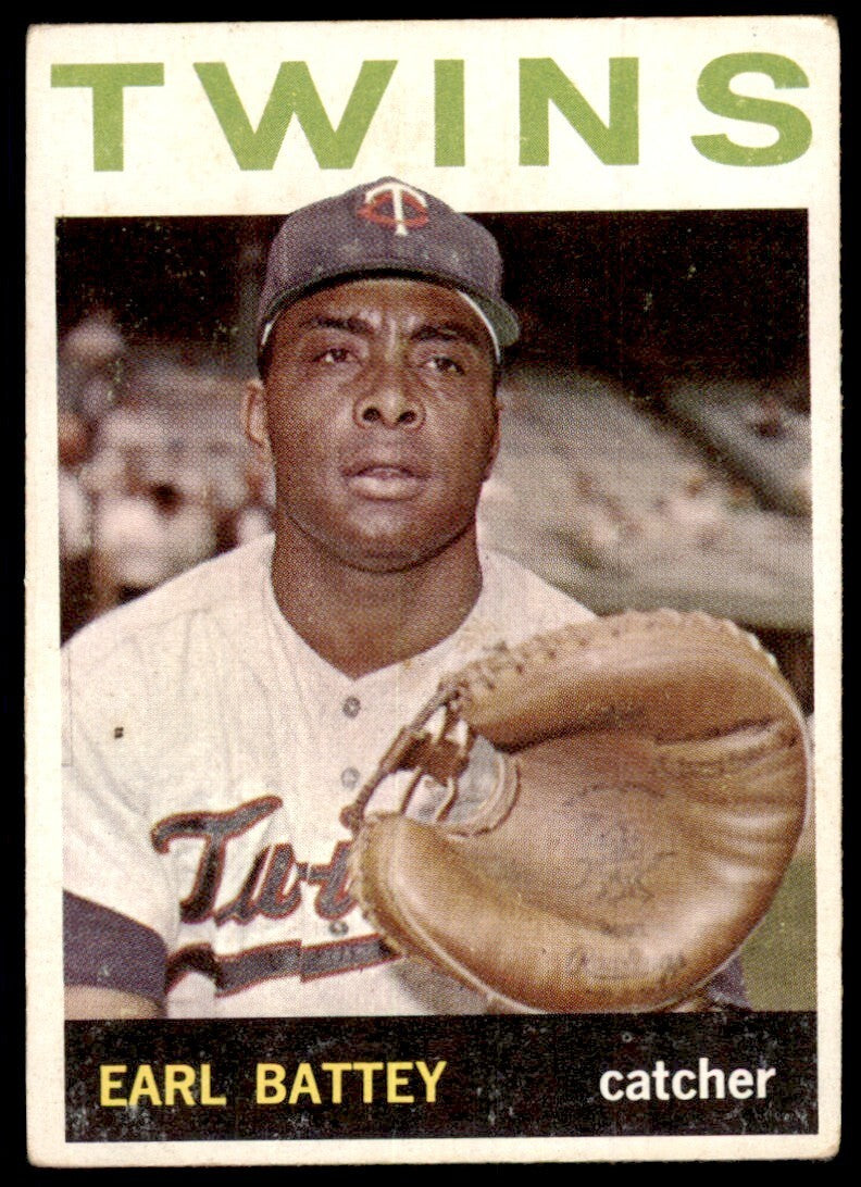 1964 Topps Earl Battey Baseball Card Minnesota Twins #90