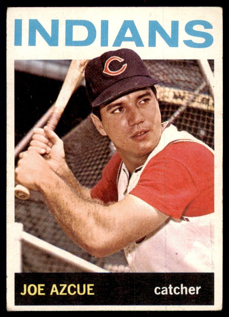 1964 Topps Joe Azcue Baseball Card Cleveland Indians #199