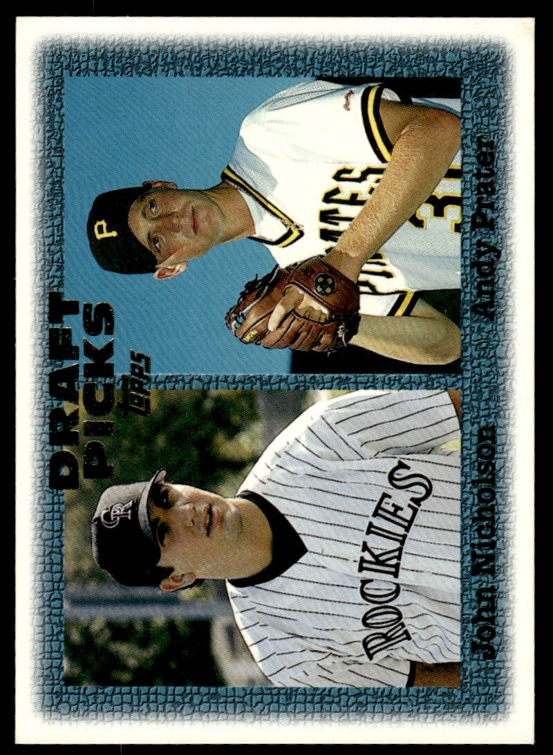 1997 Topps Baseball Card John Nicholson/Andy Prater Rookie Colorado
