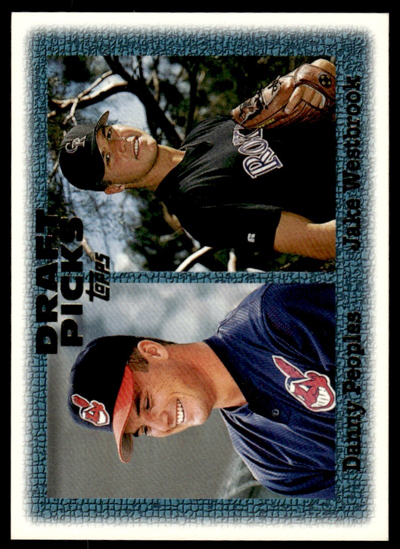 1997 Topps Baseball Card Danny Peoples/Jake Westbrook Rookie p Cleveland