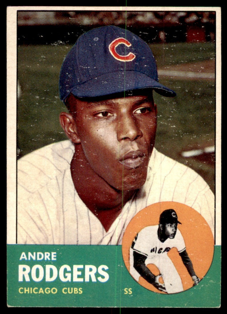 1963 Topps Baseball Card Andre Rodgers Chicago Cubs #193