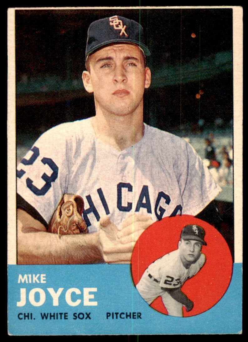 1963 Topps Baseball Card Mike Joyce Rookie Chicago White Sox #66