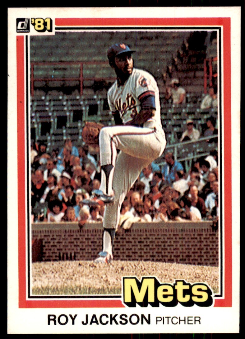 1981 Donruss Baseball Card Roy Jackson Rookie New York Mets #36