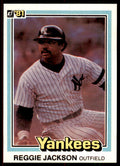 1981 Donruss Baseball Card Reggie Jackson New York Yankees #468