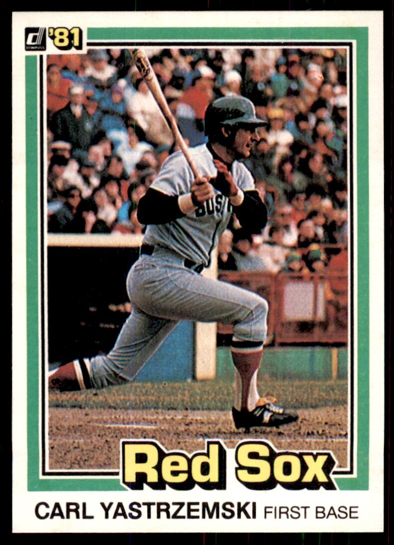 1981 Donruss Baseball Card Carl Yastrzemski Boston Red Sox #94