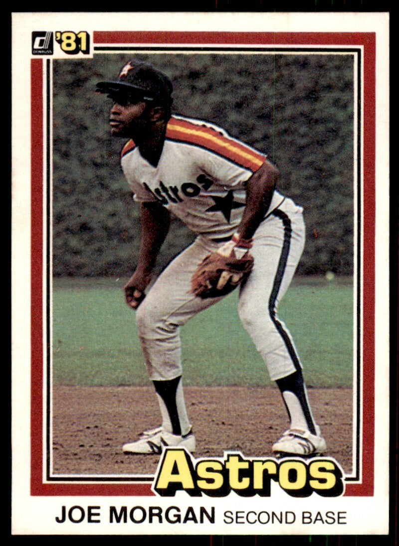 1981 Donruss Baseball Card Joe Morgan Houston Astros #18