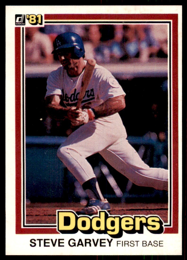 1981 Donruss Baseball Card Steve Garvey A Los Angeles Dodgers #176