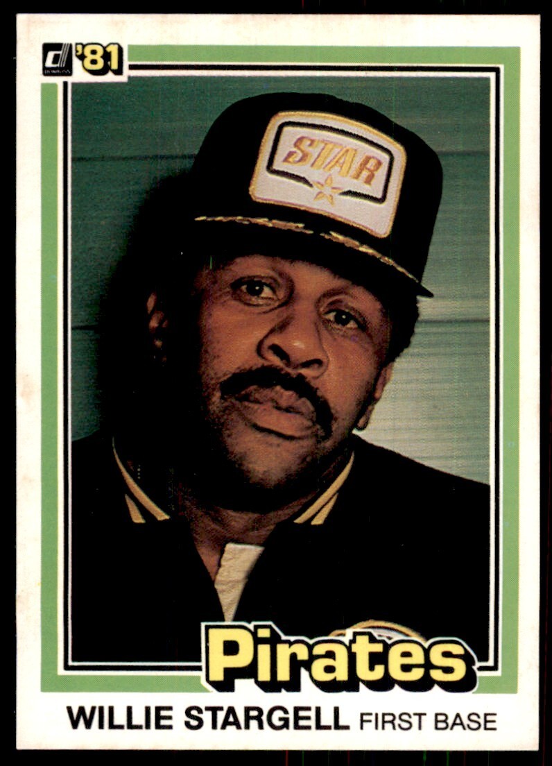 1981 Donruss Baseball Card Willie Stargell A Pittsburgh Pirates #132
