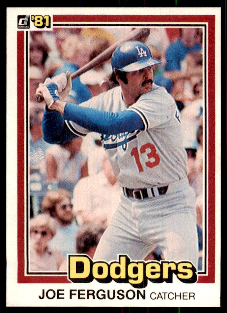 1981 Donruss Baseball Card Joe Ferguson Los Angeles Dodgers #177