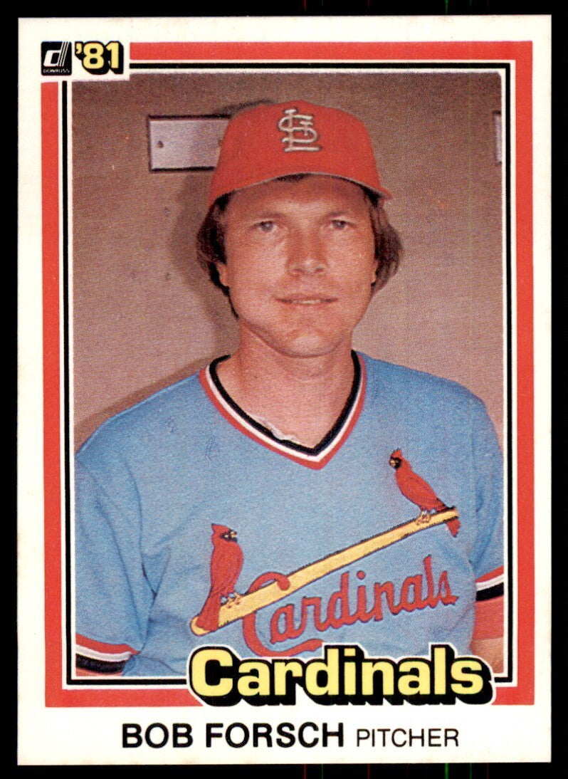 1981 Donruss Baseball Card Bob Forsch St. Louis Cardinals #69