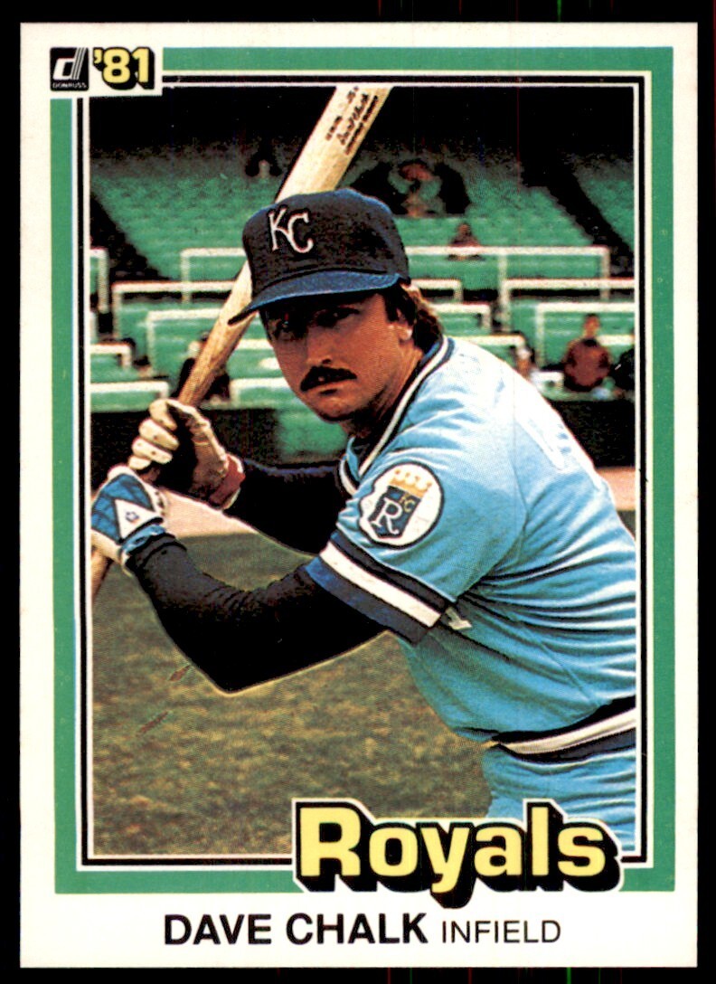 1981 Donruss Baseball Card Dave Chalk Kansas City Royals #101