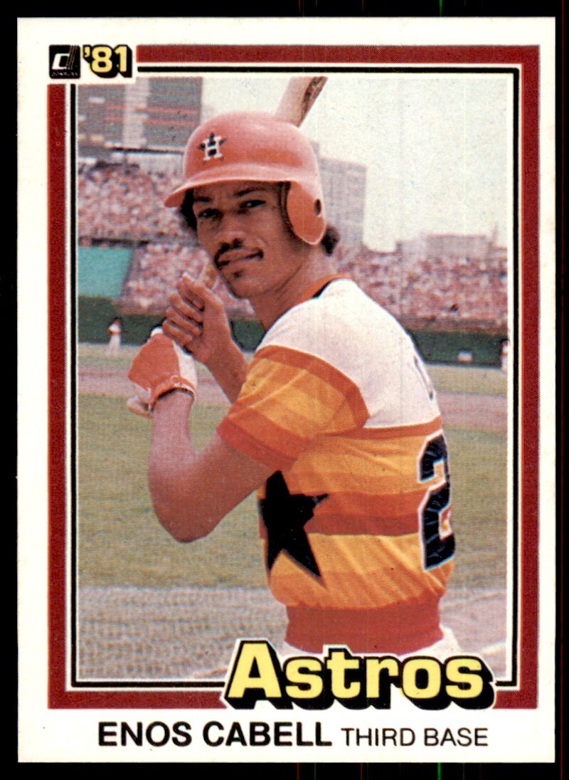 1981 Donruss Baseball Card Enos Cabell Houston Astros #138