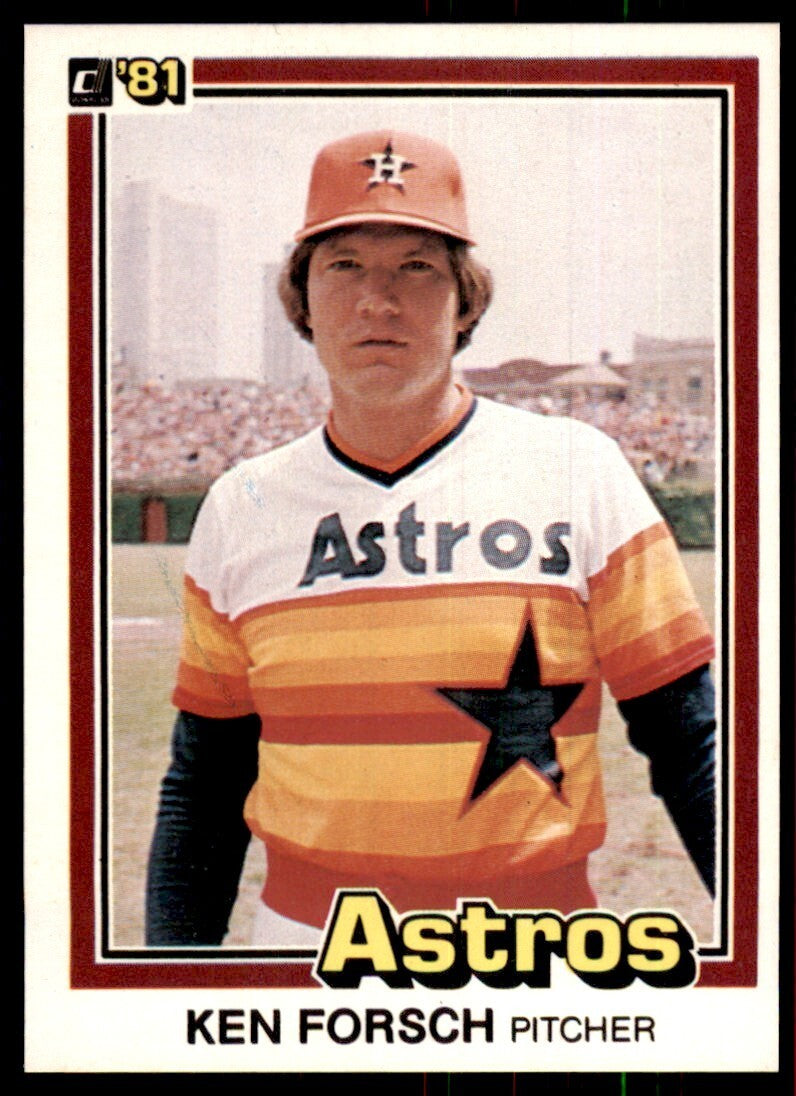 1981 Donruss Baseball Card Ken Forsch Houston Astros #141