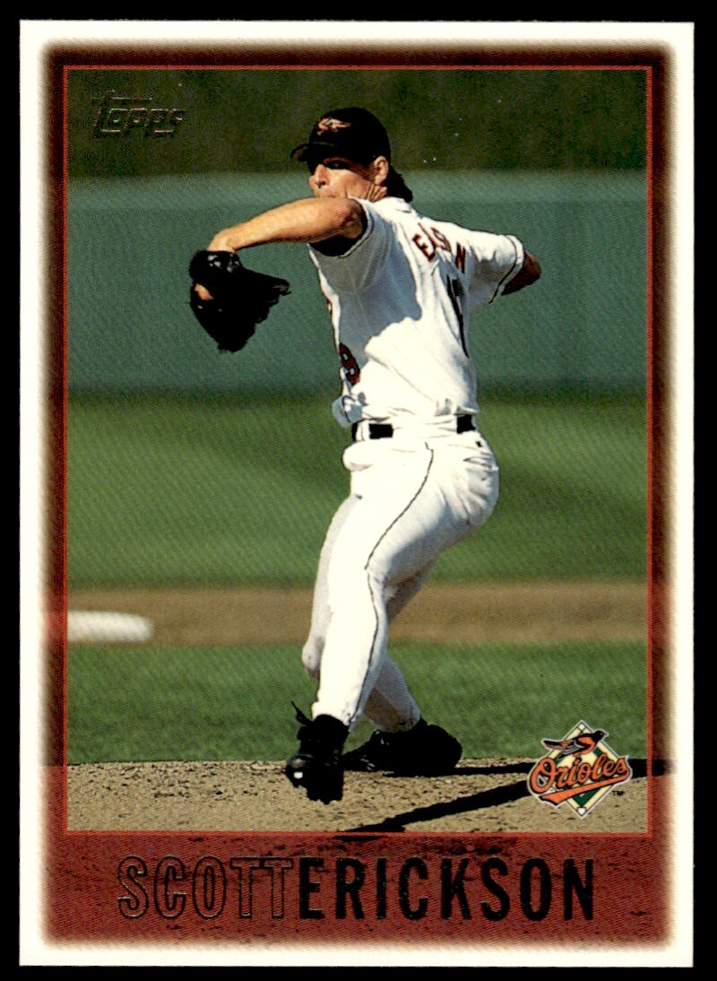 1997 Topps Baseball Card Scott Erickson poi Baltimore Orioles #347