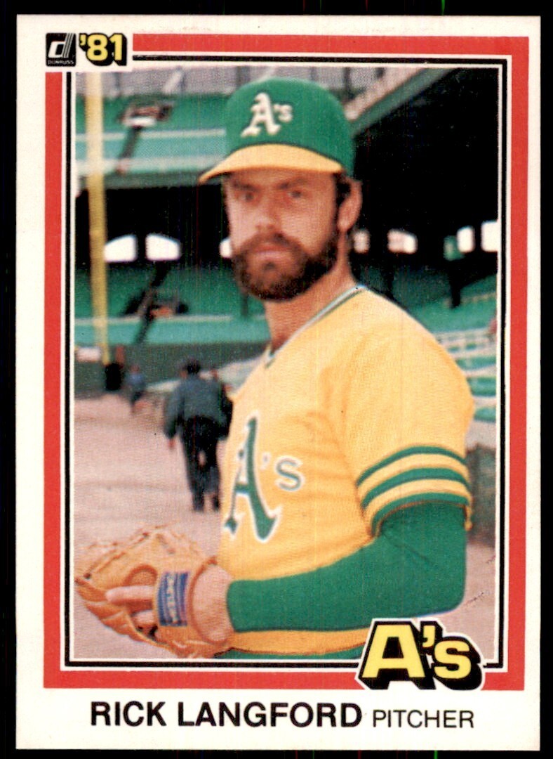 1981 Donruss Rick Langford Oakland Athletics #238