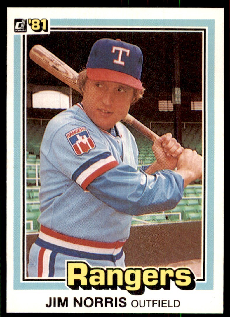 1981 Donruss Jim Norris Texas Rangers #388