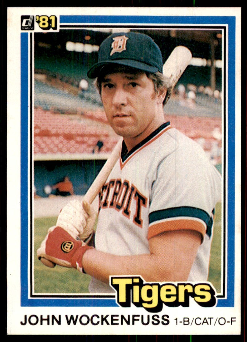 1981 Donruss John Wockenfuss Detroit Tigers #245