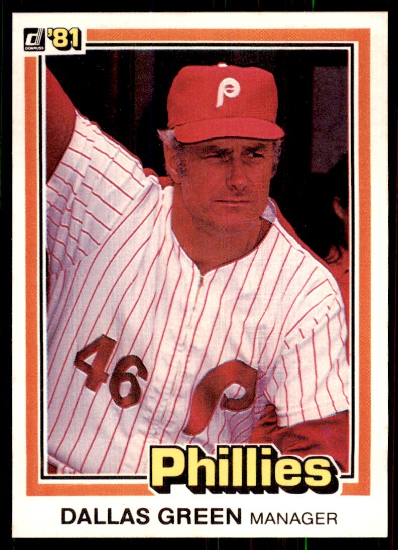 1981 Donruss Dallas Green Philadelphia Phillies #415