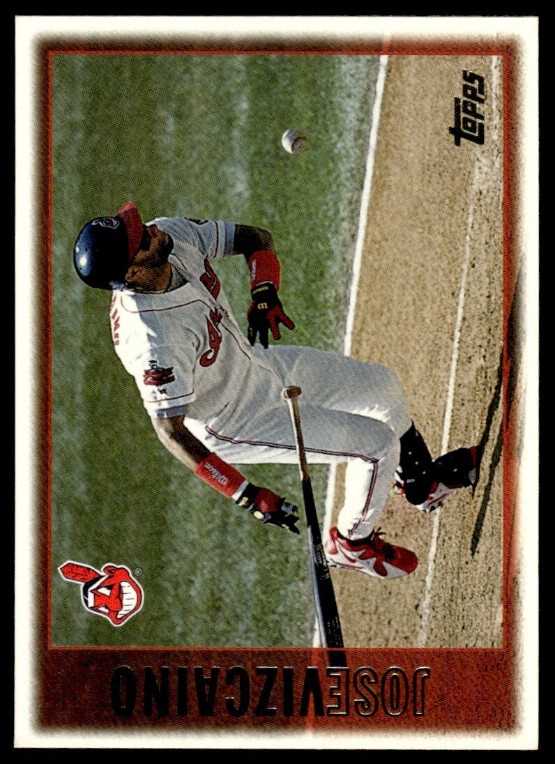 1997 Topps Baseball Card Jose Vizcaino eryey Cleveland Indians #297