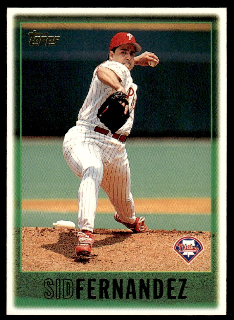1997 Topps Baseball Card Sid Fernandez 5y5u7 Philadelphia Phillies #299
