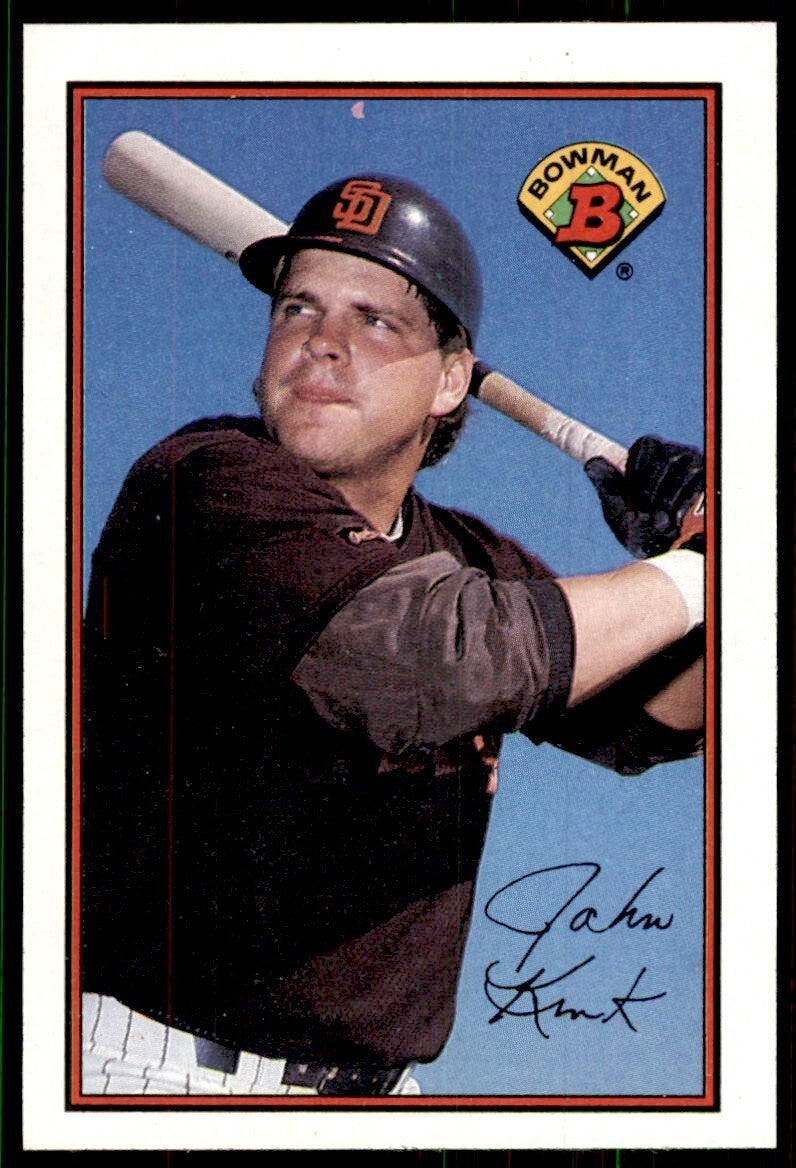 1989 Bowman Baseball Card John Kruk San Diego Padres #460