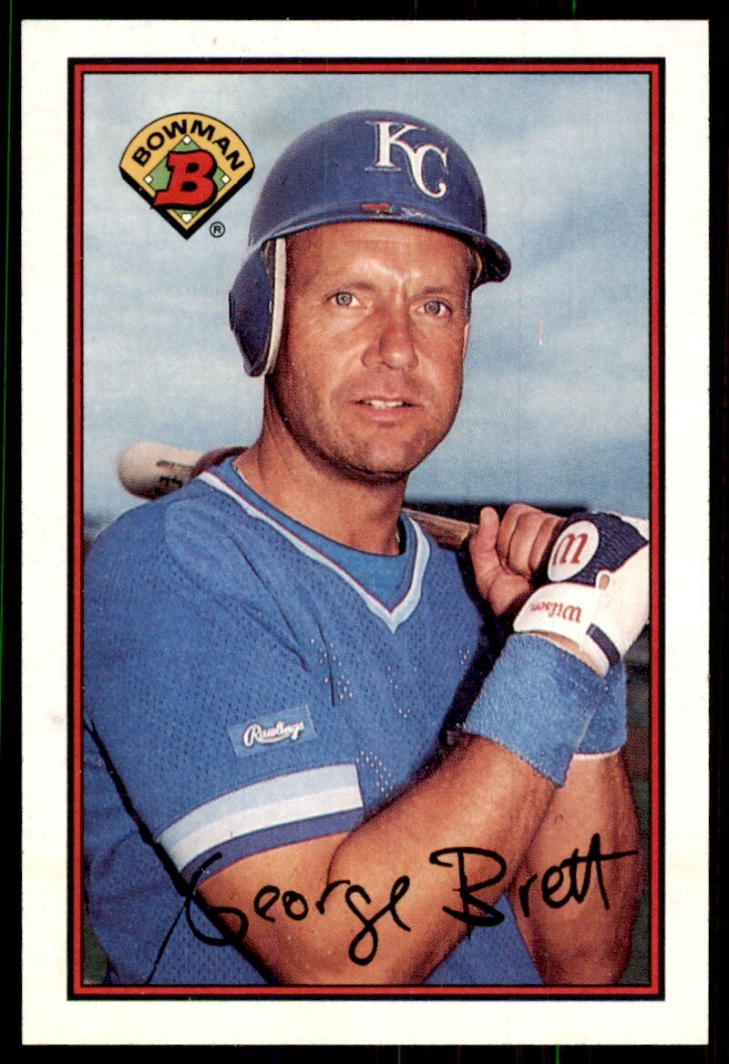 1989 Bowman Baseball Card George Brett Kansas City Royals #121