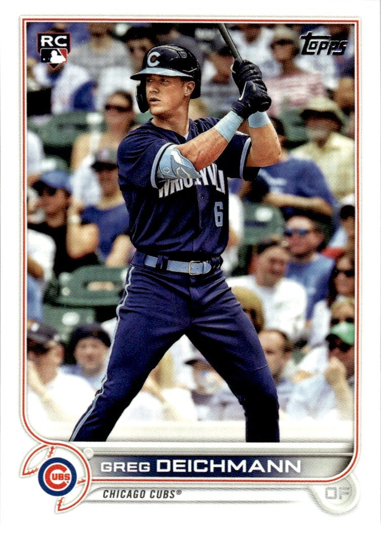 2022 Topps Greg Deichmann Baseball Card Chicago Cubs #395