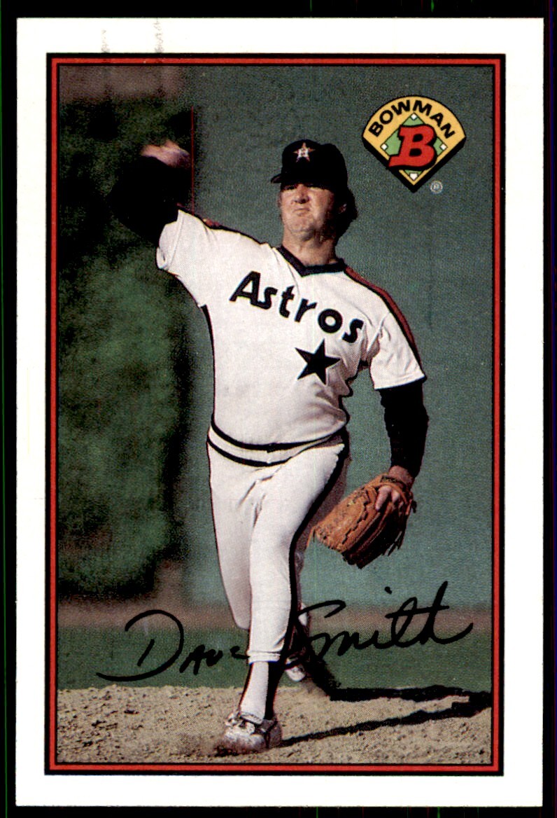 1989 Bowman Baseball Card  Dave Smith Houston Astros #317