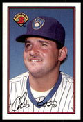 1989 Bowman Baseball Card  Chris Bosio Milwaukee Brewers #134