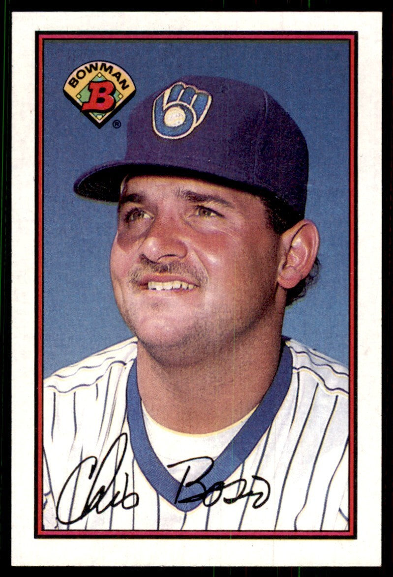 1989 Bowman Baseball Card  Chris Bosio Milwaukee Brewers #134