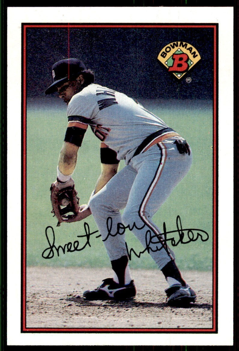 1989 Bowman Baseball Card  Lou Whitaker Detroit Tigers #103