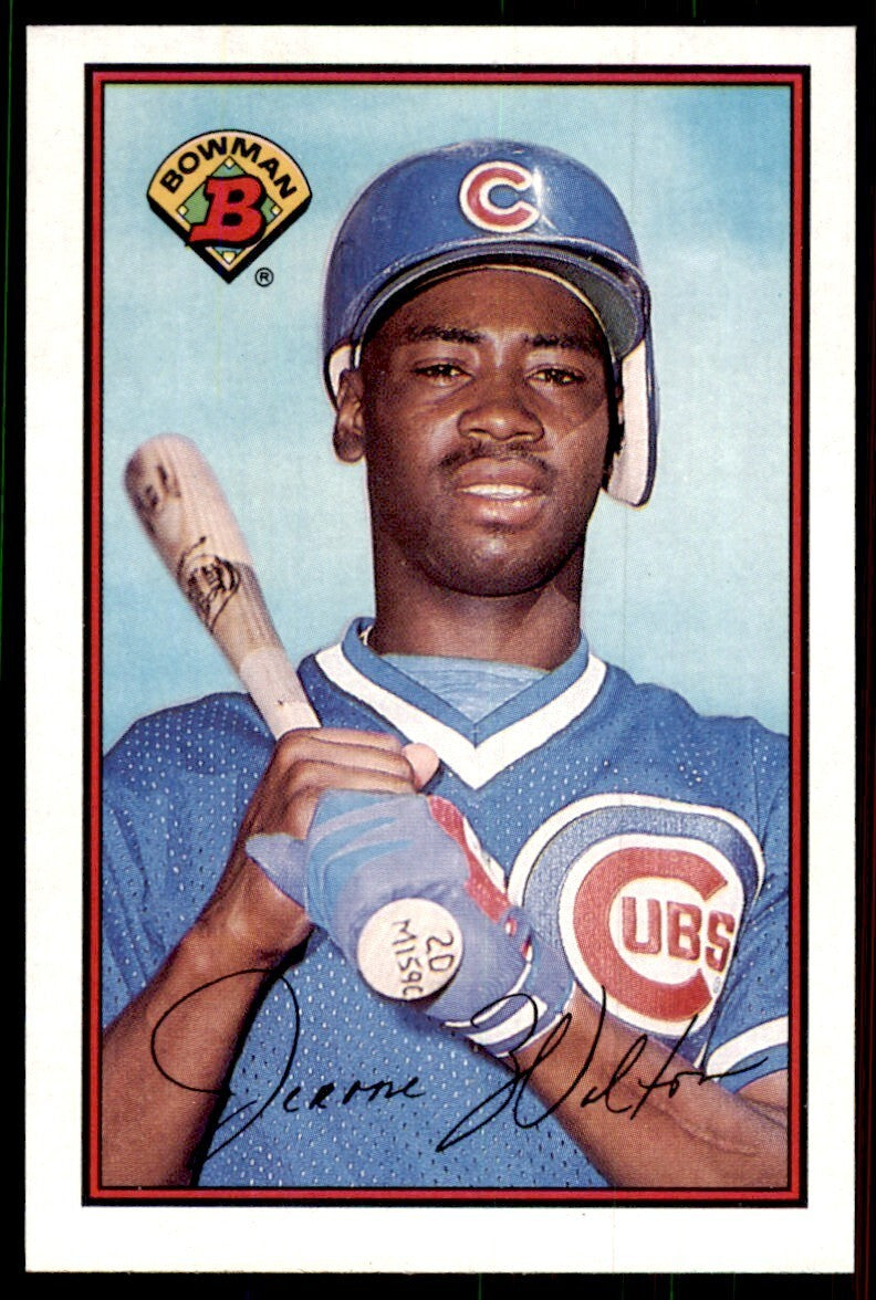 1989 Bowman Baseball Card Jerome Walton Rookie Chicago Cubs #295