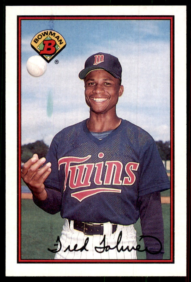 1989 Bowman Baseball Card Fred Toliver Minnesota Twins #147
