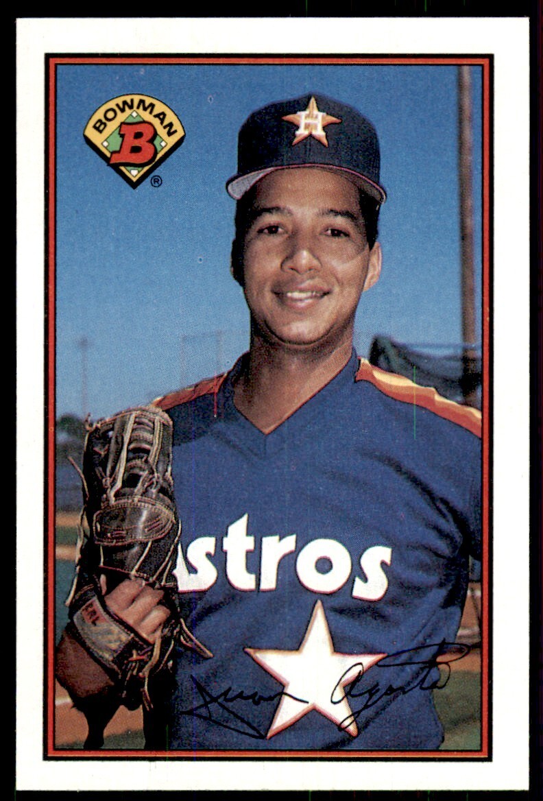 1989 Bowman Baseball Card Juan Agosto Houston Astros #321