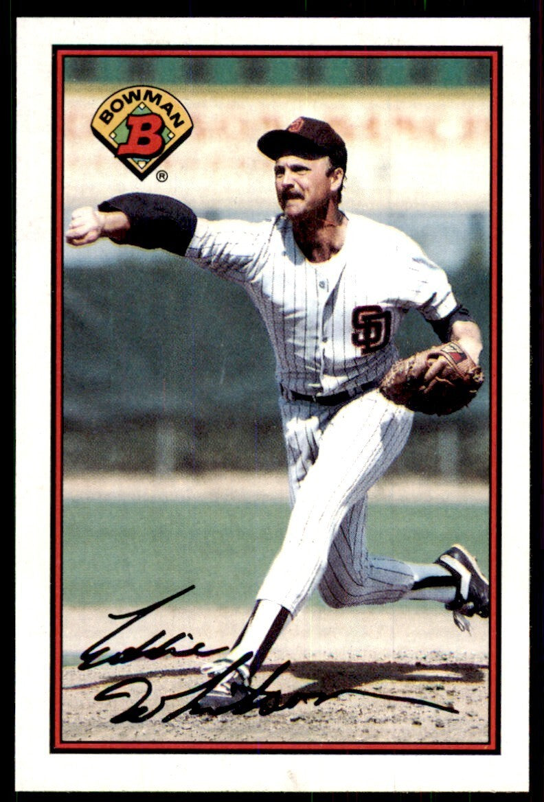 1989 Bowman Baseball Card Eddie Whitson San Diego Padres #449