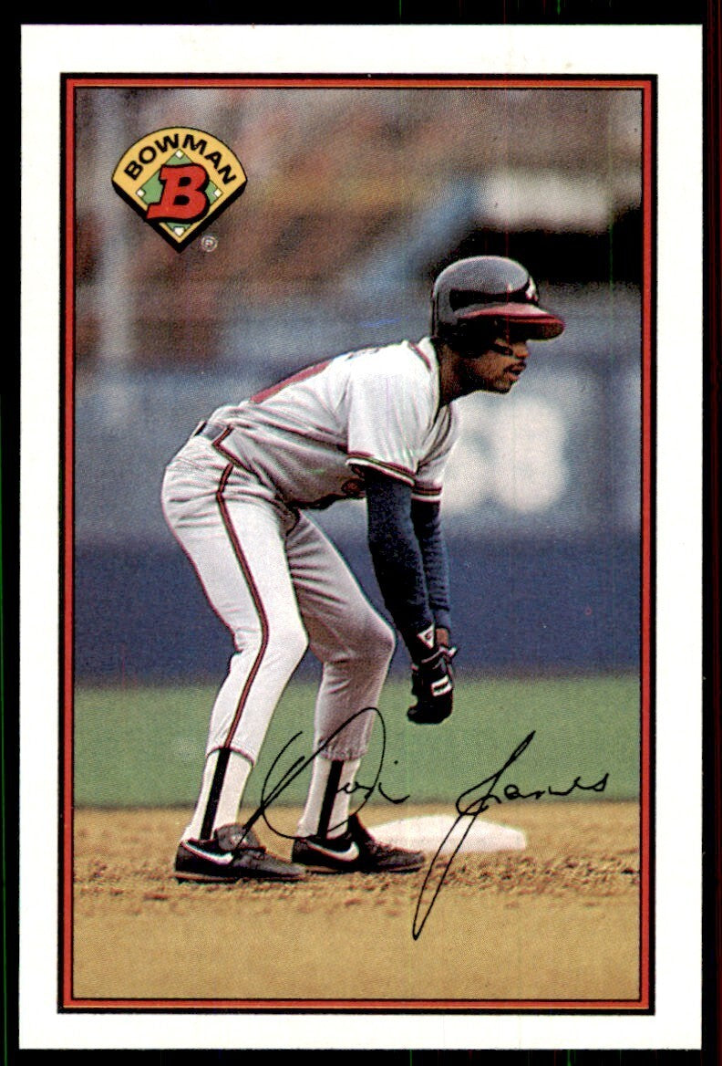 1989 Bowman Baseball Card Dion James Atlanta Braves #277