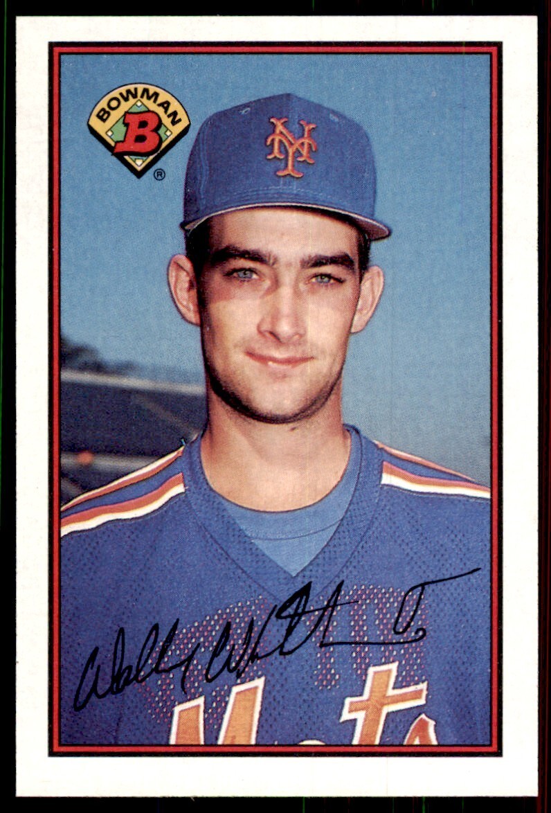 1989 Bowman Baseball Card Wally Whitehurst Rookie New York Mets #373