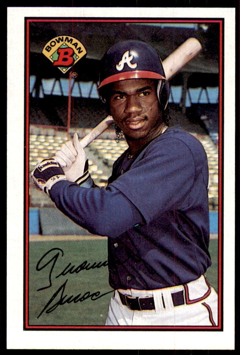 1989 Bowman Baseball Card Geronimo Berroa Atlanta Braves #279