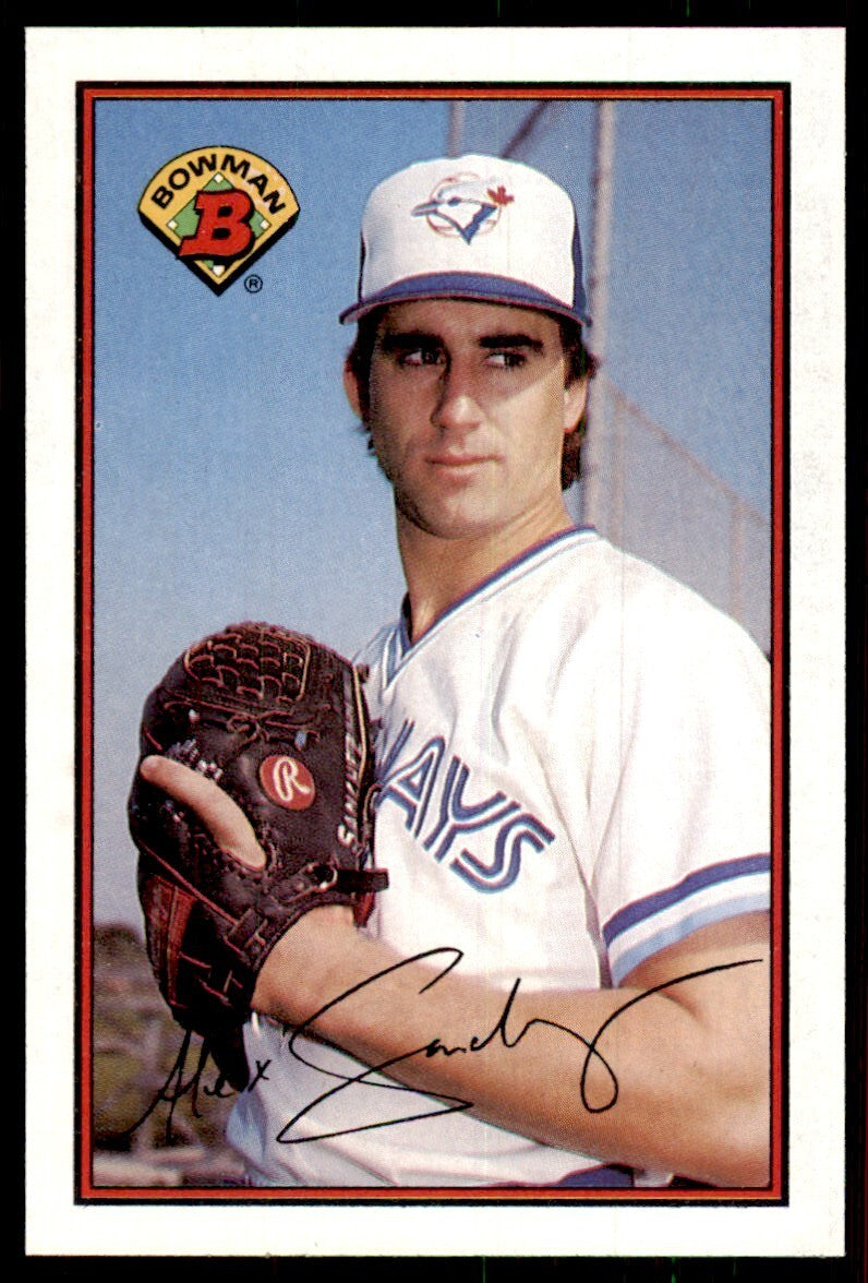 1989 Bowman Baseball Card Alex Sanchez Rookie Toronto Blue Jays #245