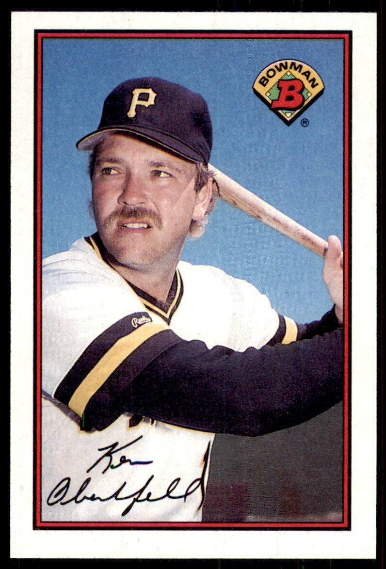 1989 Bowman Baseball Card Ken Oberkfell Pittsburgh Pirates #418