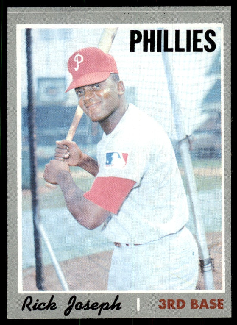 1970 Topps Baseball Card Rick Joseph Philadelphia Phillies #186