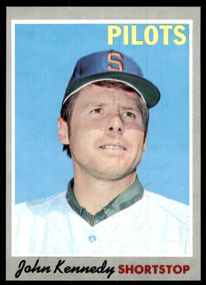 1970 Topps Baseball Card John Kennedy Seattle Pilots #53