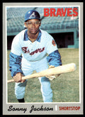 1970 Topps Baseball Card Sonny Jackson Atlanta Braves #413